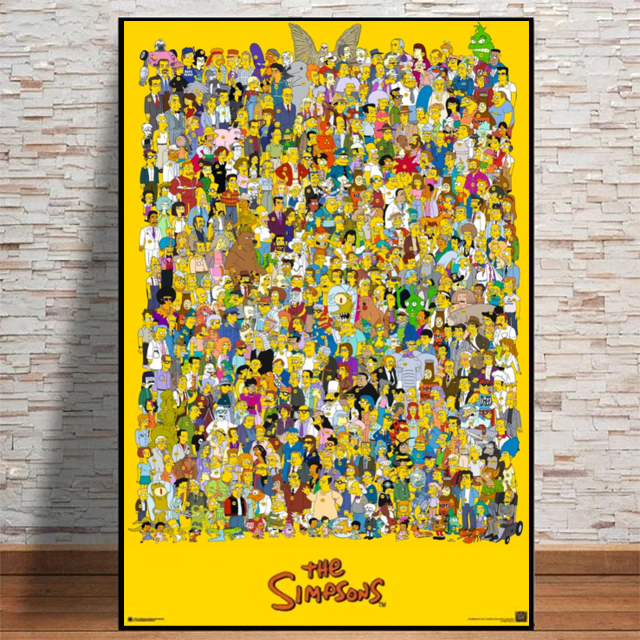 Simpsons Cast Collection Poster Real Groovy