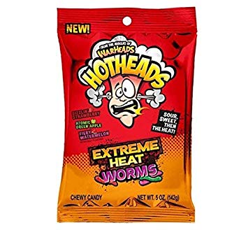 Hotheads By Warheads Extreme Heat Worms Bag