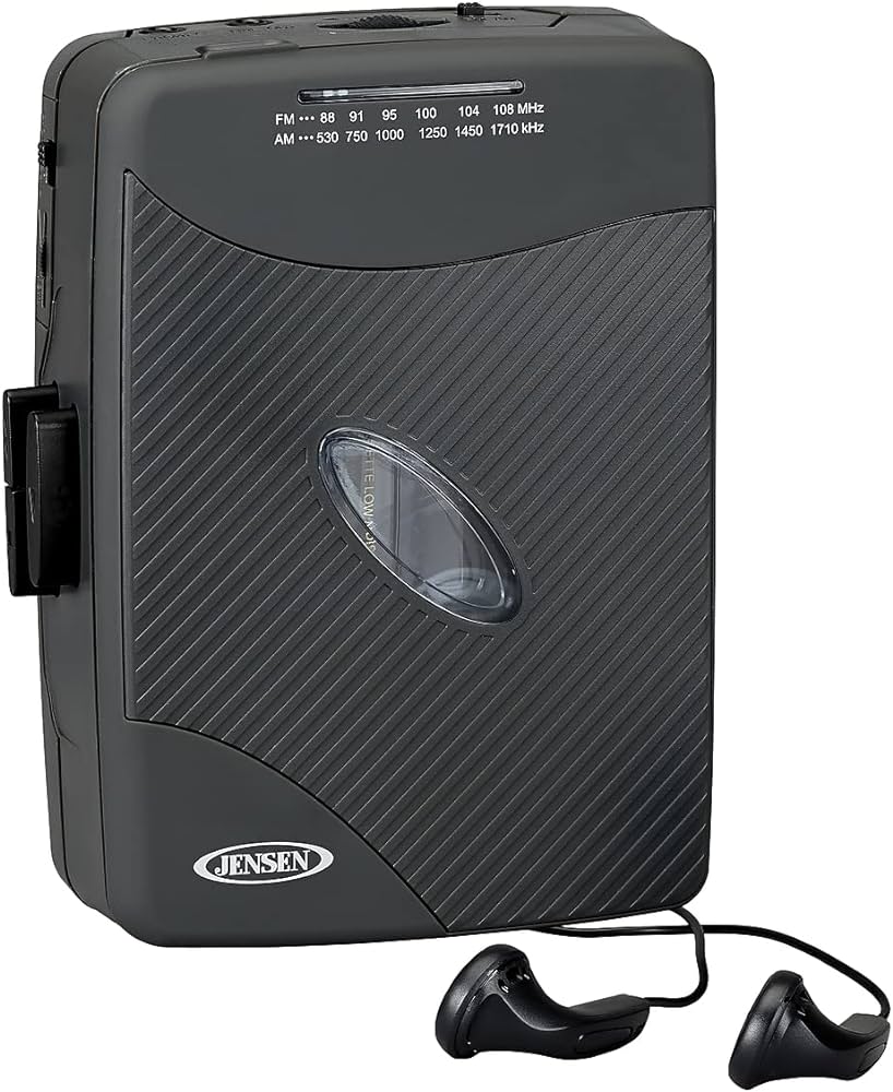 Cassette Player Walkman With Am/fm Radio Jensen Scr-75  Black