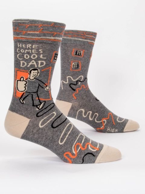 Here Comes Cool Dad Mens Socks Size 7-12
