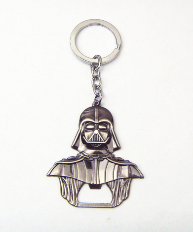 Darth Vader Bottle Opener Keychain Silver