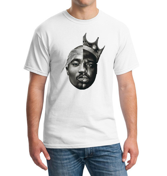 Tupac Biggie Split Tshirt (x Large 
