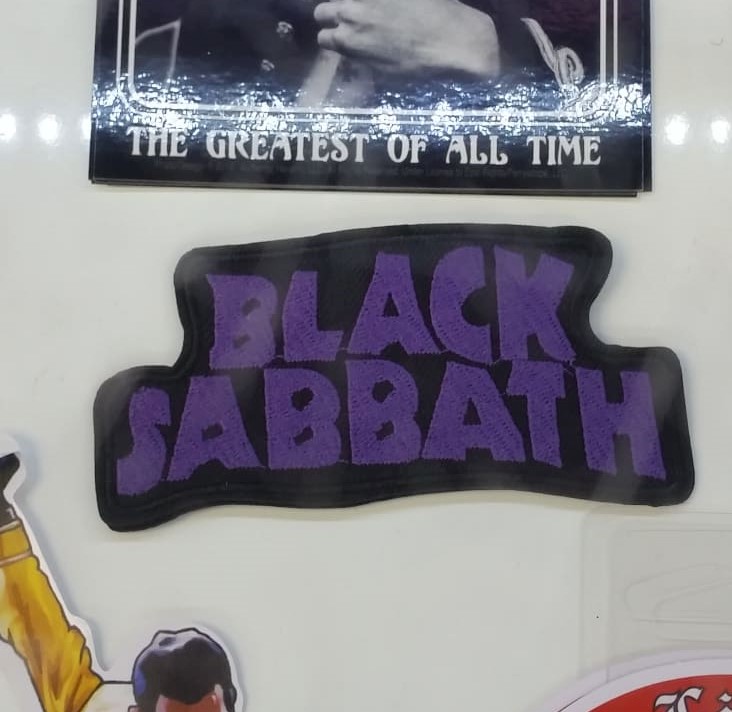 Black Sabbath Logo Patch Purple
