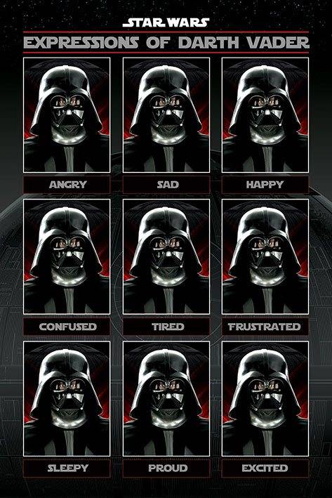 Darth Vader Expressions Poster 247