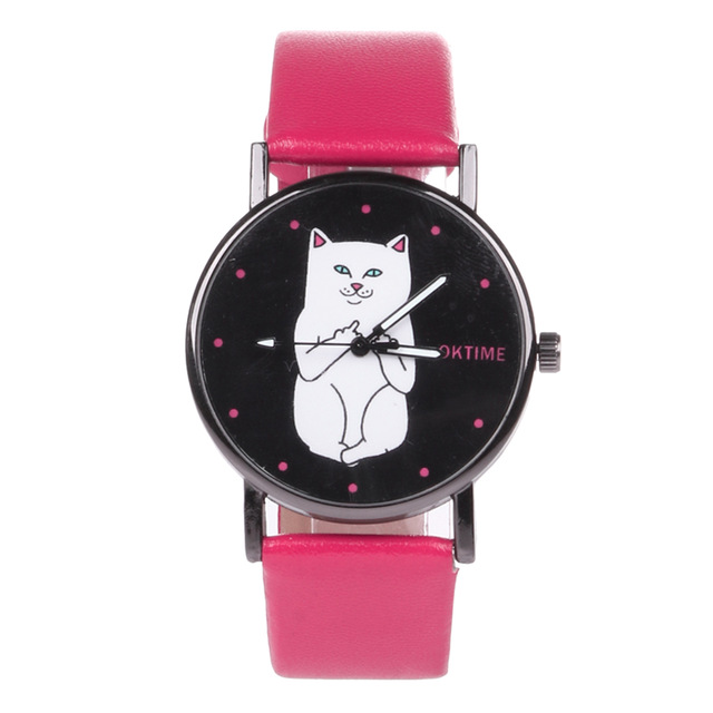 Cat Fingers Watch Hot Pink Strap