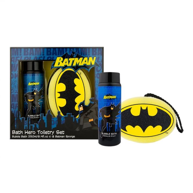 Batman Wash Set Sponge And Shower Gel - Real Groovy