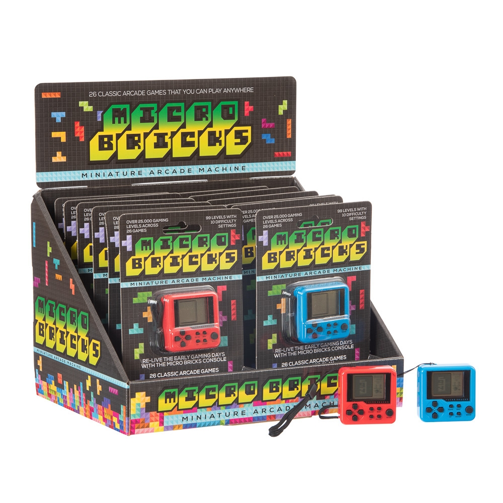Micro Bricks Arcade Game Mini Tetris Pocket Game
