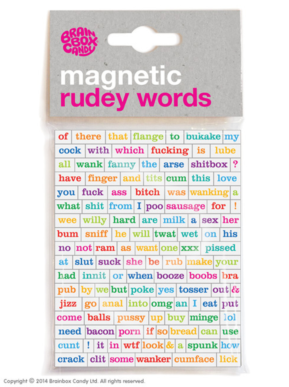 Magnetic Rudey Words Magnets