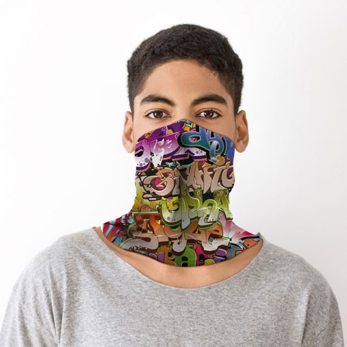 Graffiti Scarf Face Sleeve Cloth Mask