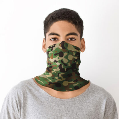 Camo Scarf Face Sleeve Cloth Mask