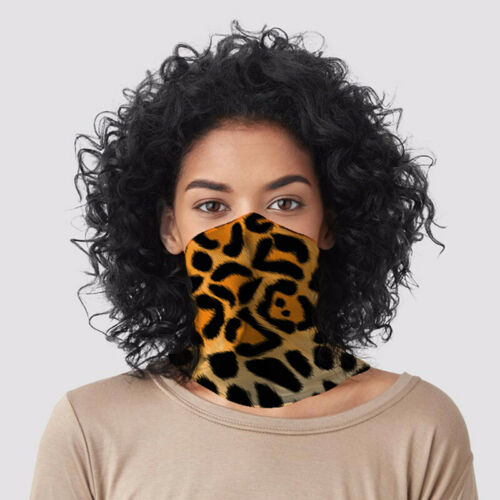 Animal Print Scarf Face Sleeve Cloth Mask