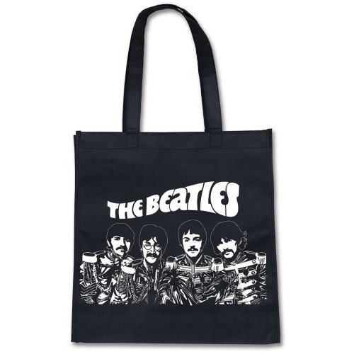 Beatles Black Sgt Peppers Eco Bag Tote