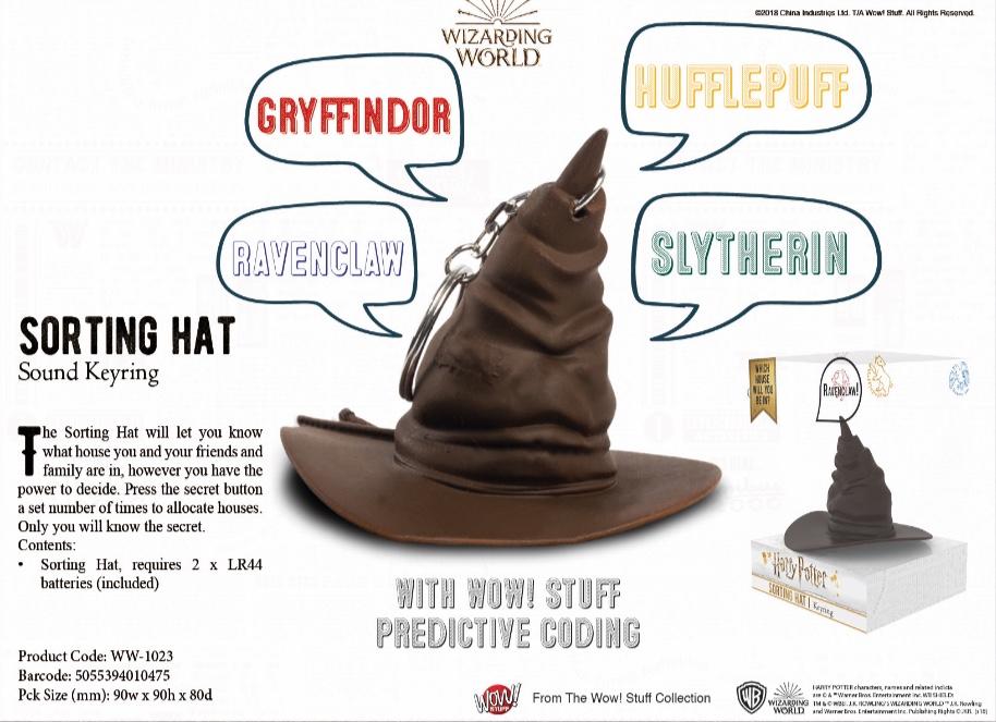 Harry potter sorting hot sale hat keyring