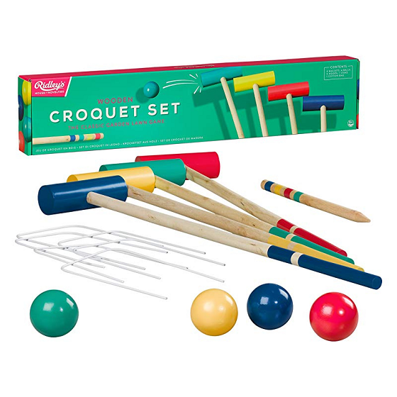 Croquet Set Outdoor Game Wooden