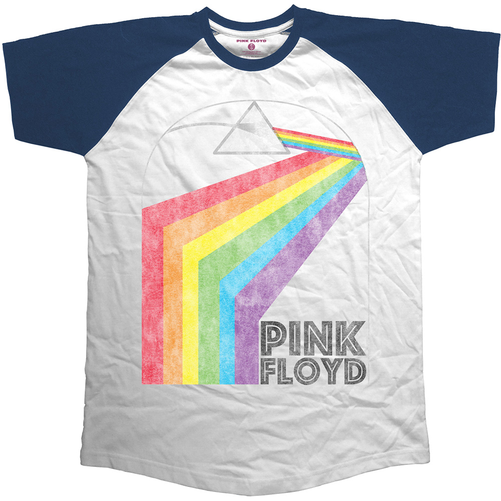 Pink Floyd (L) Raglan Prism Retro Tshirt