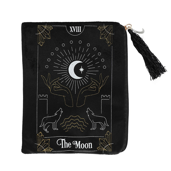 Moon Tarot Card Zippered Bag Purse