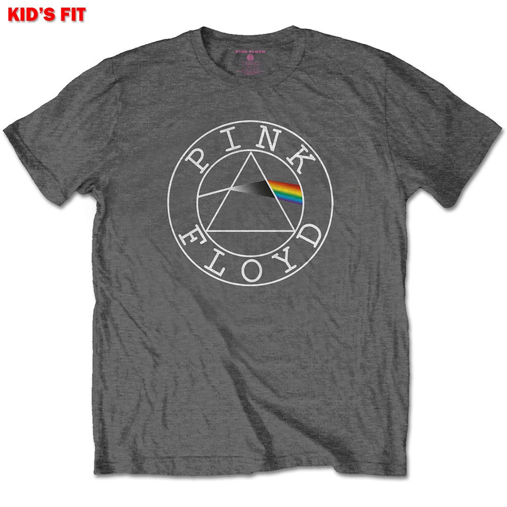 Pink Floyd Kids (9-10) Prism Tee Grey Circle