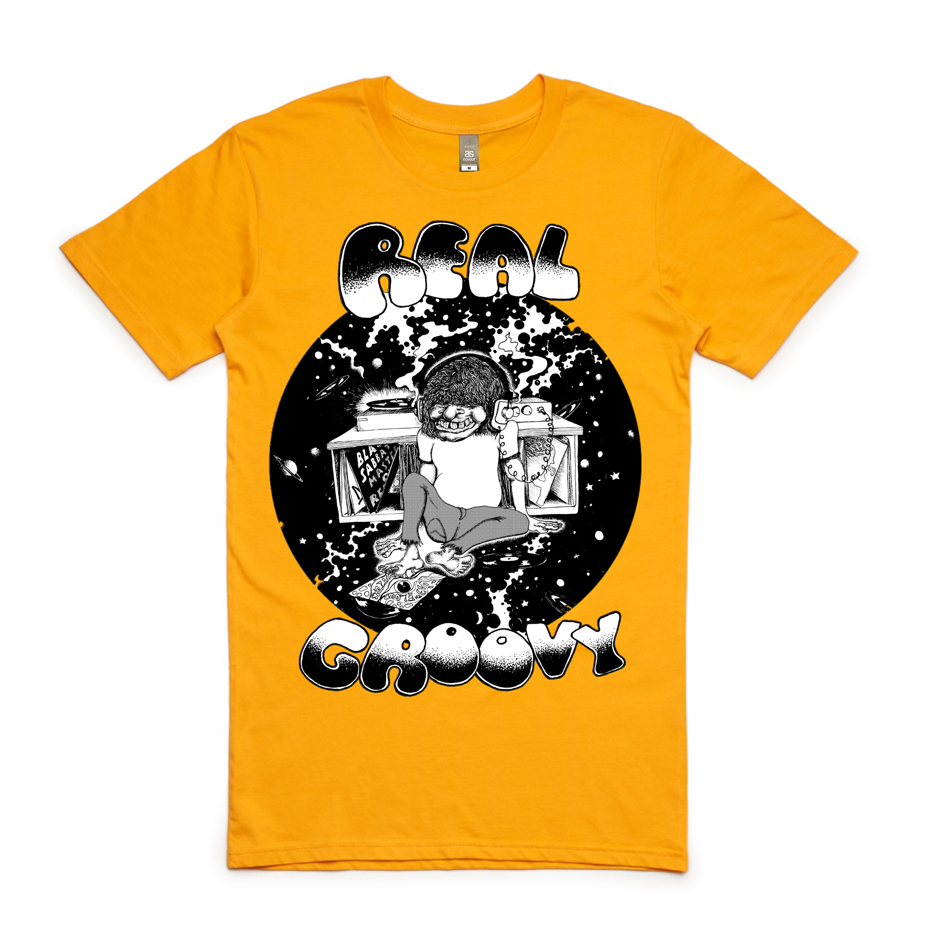 Real Groovy Callum Rooney (l) Yellow Tee - Real Groovy