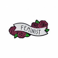 Feminist Banner Enamel Badge Pin