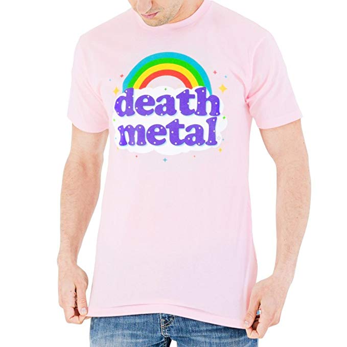 pink death metal shirt