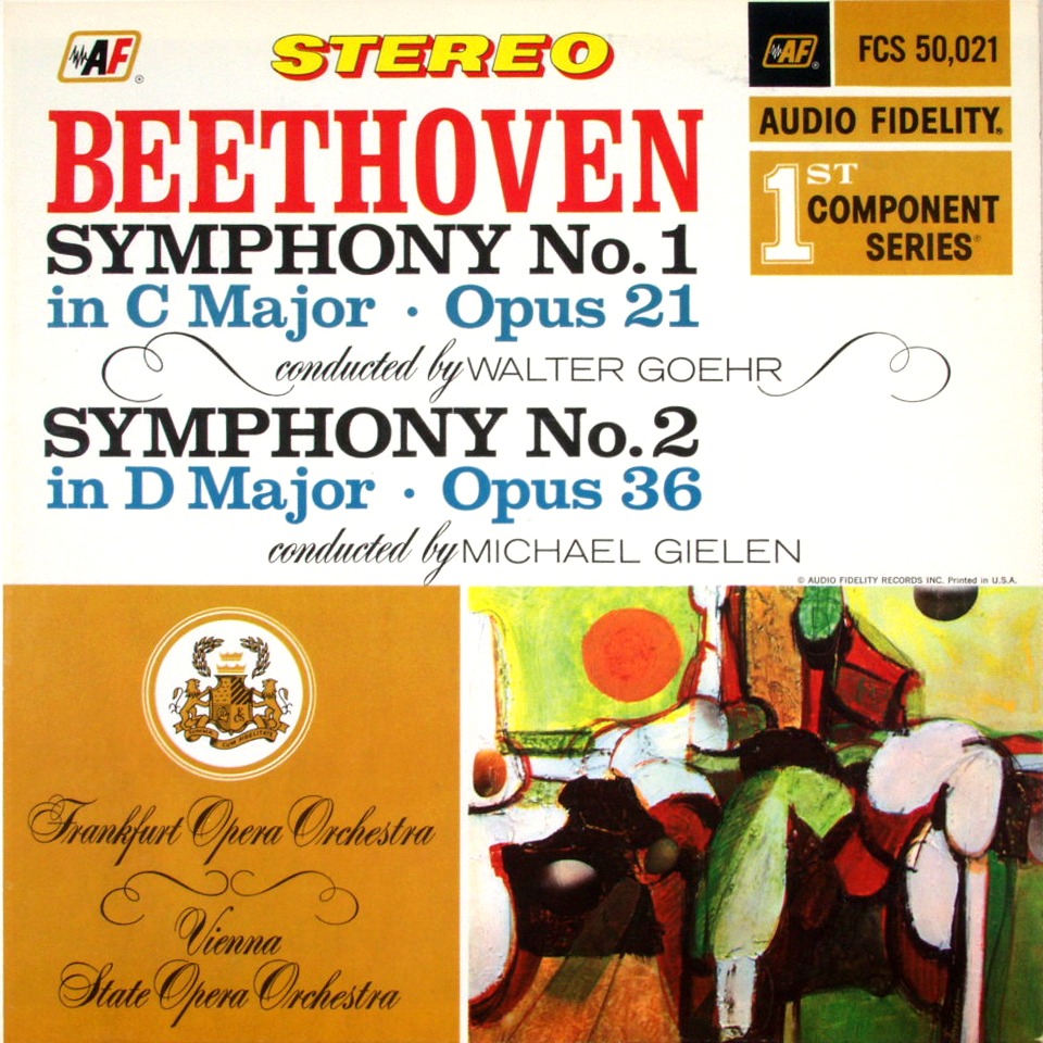 Symphony No 1 In C Maj / Symphony No 2 -  Frankfur