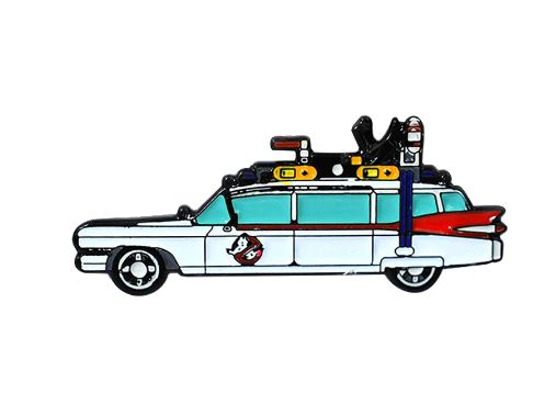 Ghostbusters Ecto 1 Enamel Badge Pin Hearse - Real Groovy