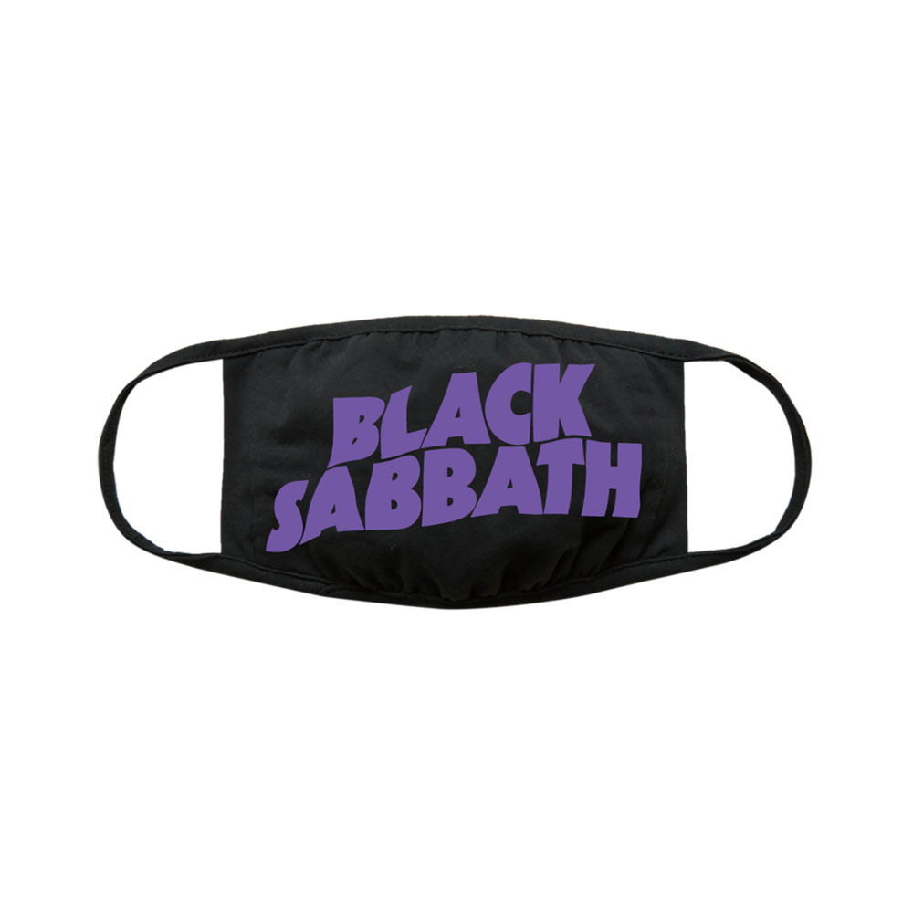 Black Sabbath Face Mask Purple Logo
