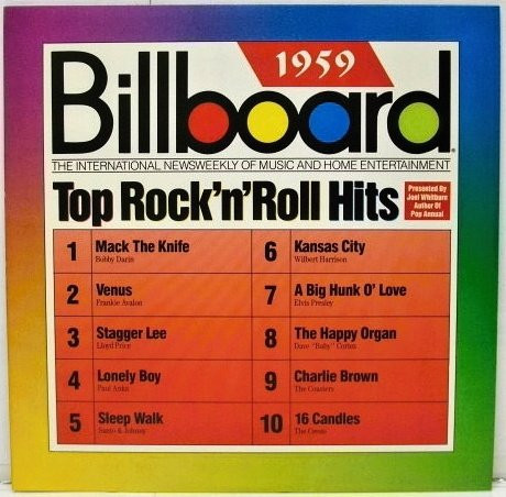 : Billboard Top Rock N Roll Hits 1959 - Real Groovy