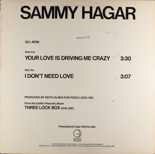 Your Love Is Driving Me Crazy - 12 Inch - Woc