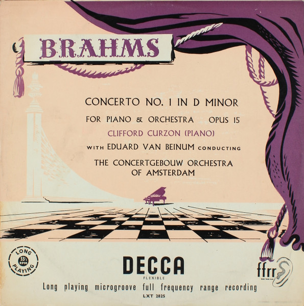 Piano Concerto No 1 In D Minor - Curzon Beinum Concertgebouw Orchestra Of Amsterdam - Lxt2825