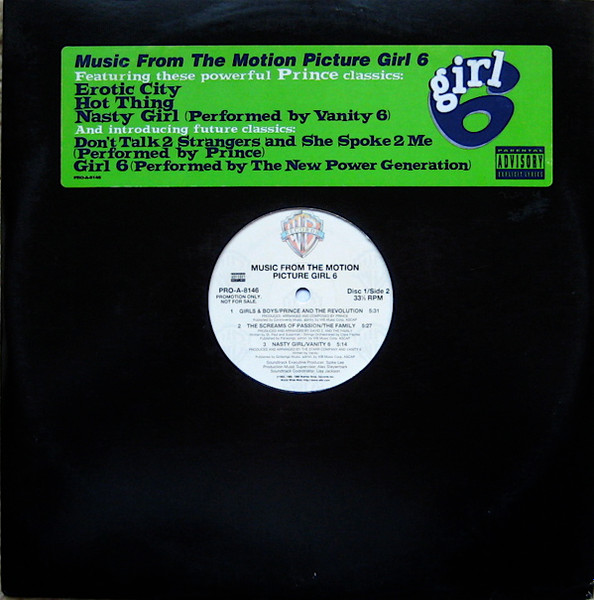 Girl 6 - Music From The Motion Picture - 2lp Promo