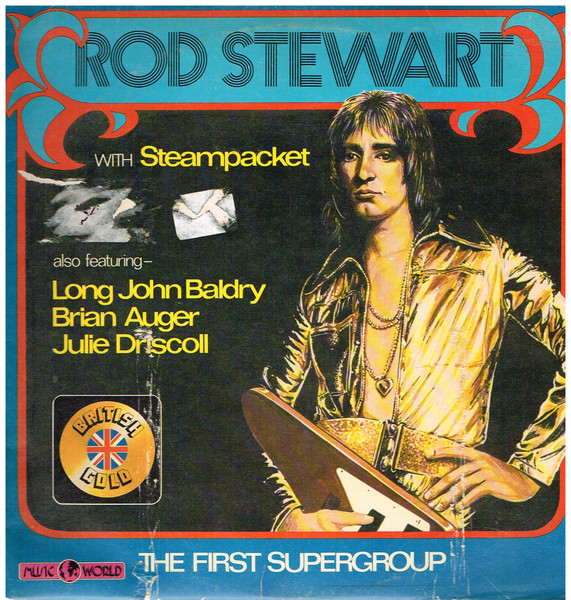 Rod Stewart With Steampacket The First Supergroup - Sticker Residue On Cover