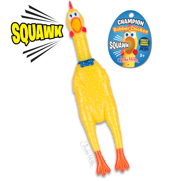Champion Squawking Rubber Chicken