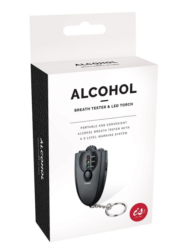 Alcohol Breath Tester With Torch Keyring