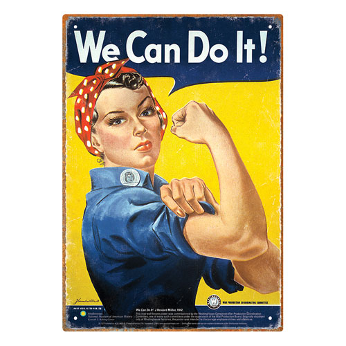 We Can Do It Rosie Riveter Tin Sign