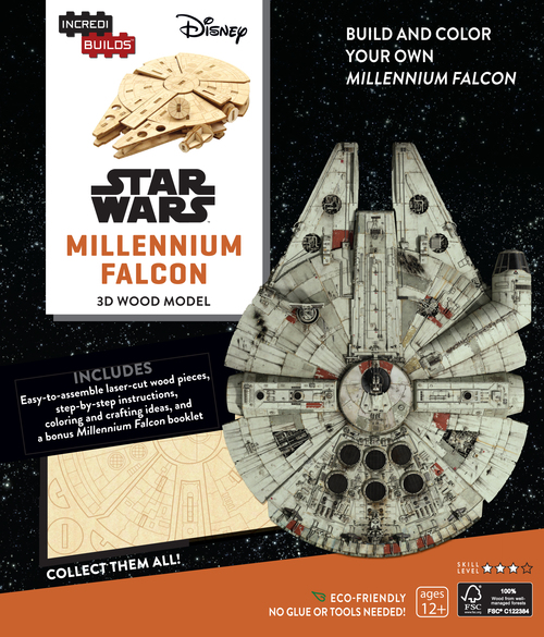 Star Wars Millenium Falcon Incredibuilds Wood Model