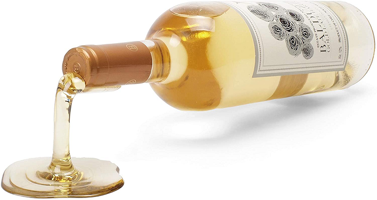 Spilled Wine Bottle Holder Ã» White