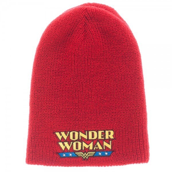 Wonder Woman Slouch Beanie Red