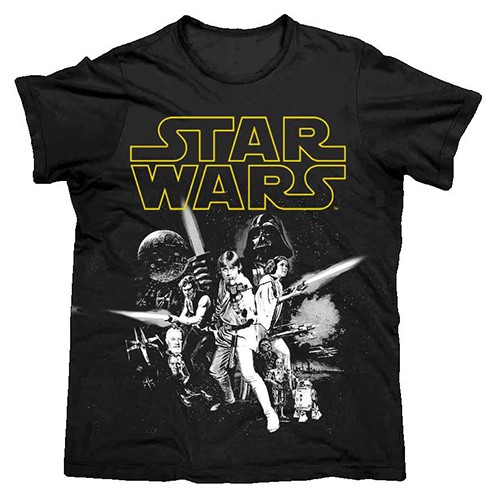 Star Wars (XL) Mens Tshirt Black