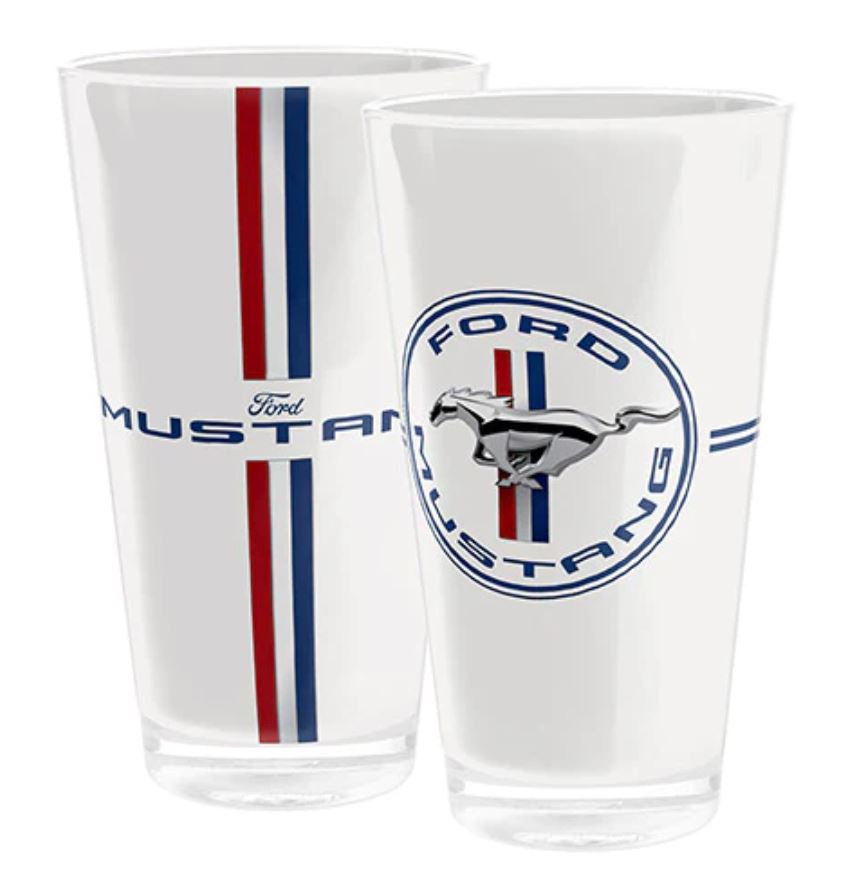 Ford Mustang Beer Tumbler Pint Glass Acrylic - Real Groovy