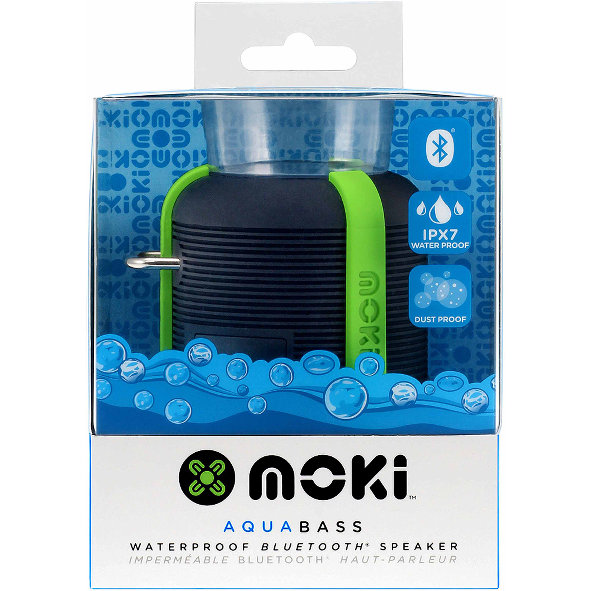 Aquabass Waterproof Bluetooth Speaker Black And Gr