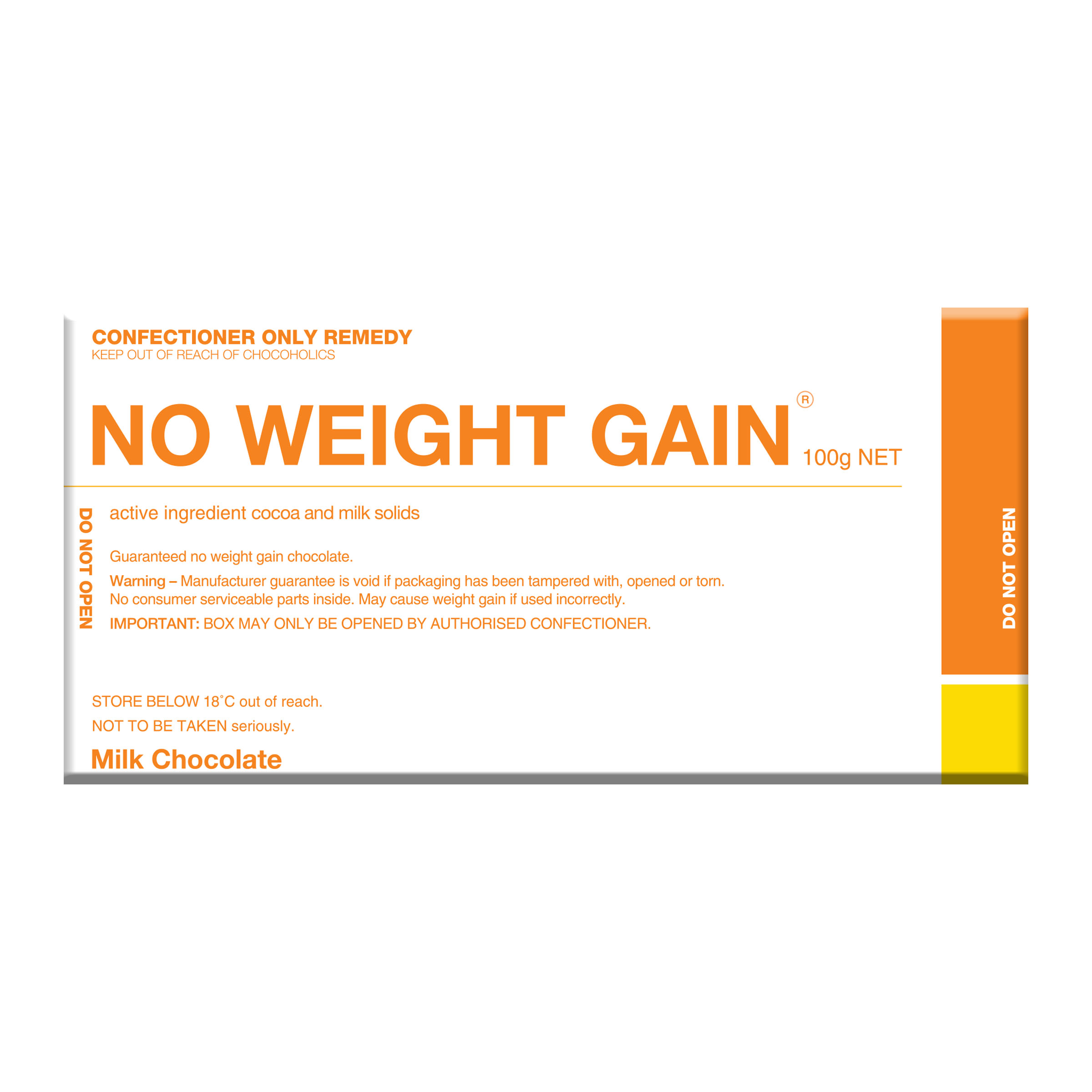 No Weight Gain Chocolate Bar (100g)